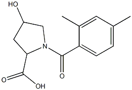  1-(2,4-dimethylbenzoyl)-4-hydroxypyrrolidine-2-carboxylic acid