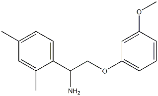 1-(2,4-dimethylphenyl)-2-(3-methoxyphenoxy)ethanamine