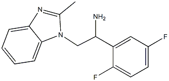 1-(2,5-difluorophenyl)-2-(2-methyl-1H-1,3-benzodiazol-1-yl)ethan-1-amine,,结构式