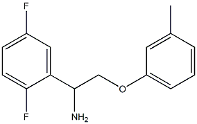 1-(2,5-difluorophenyl)-2-(3-methylphenoxy)ethanamine Struktur