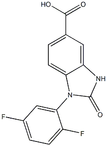 1-(2,5-difluorophenyl)-2-oxo-2,3-dihydro-1H-1,3-benzodiazole-5-carboxylic acid