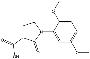 1-(2,5-dimethoxyphenyl)-2-oxopyrrolidine-3-carboxylic acid Structure