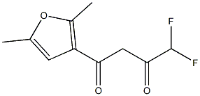  1-(2,5-dimethylfuran-3-yl)-4,4-difluorobutane-1,3-dione