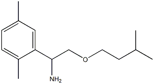 1-(2,5-dimethylphenyl)-2-(3-methylbutoxy)ethan-1-amine Struktur