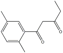 1-(2,5-dimethylphenyl)pentane-1,3-dione Struktur