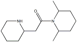 1-(2,6-dimethylpiperidin-1-yl)-2-(piperidin-2-yl)ethan-1-one 结构式
