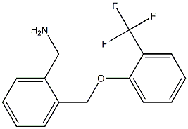 1-(2-{[2-(trifluoromethyl)phenoxy]methyl}phenyl)methanamine 化学構造式