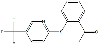 1-(2-{[5-(trifluoromethyl)pyridin-2-yl]sulfanyl}phenyl)ethan-1-one Structure