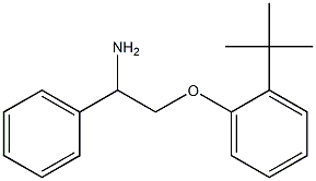 1-(2-amino-2-phenylethoxy)-2-tert-butylbenzene Struktur