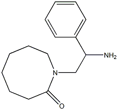 1-(2-amino-2-phenylethyl)azocan-2-one Structure