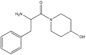 1-(2-amino-3-phenylpropanoyl)piperidin-4-ol 化学構造式