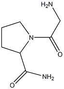 1-(2-aminoacetyl)pyrrolidine-2-carboxamide Structure