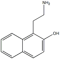 1-(2-aminoethyl)naphthalen-2-ol 化学構造式