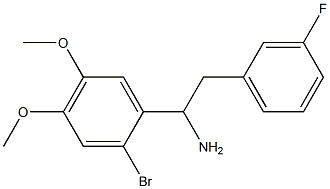 1-(2-bromo-4,5-dimethoxyphenyl)-2-(3-fluorophenyl)ethan-1-amine 结构式