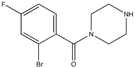1-(2-bromo-4-fluorobenzoyl)piperazine,,结构式