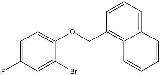 1-(2-bromo-4-fluorophenoxymethyl)naphthalene 结构式