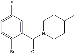 1-(2-bromo-5-fluorobenzoyl)-4-methylpiperidine