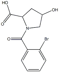 1-(2-bromobenzoyl)-4-hydroxypyrrolidine-2-carboxylic acid