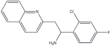 1-(2-chloro-4-fluorophenyl)-2-(quinolin-2-yl)ethan-1-amine