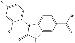 1-(2-chloro-4-methylphenyl)-2-oxo-2,3-dihydro-1H-1,3-benzodiazole-5-carboxylic acid Structure