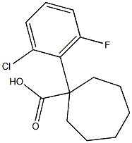 1-(2-chloro-6-fluorophenyl)cycloheptane-1-carboxylic acid