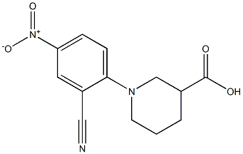 1-(2-cyano-4-nitrophenyl)piperidine-3-carboxylic acid|