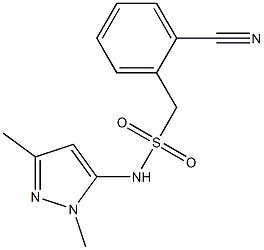 1-(2-cyanophenyl)-N-(1,3-dimethyl-1H-pyrazol-5-yl)methanesulfonamide Struktur