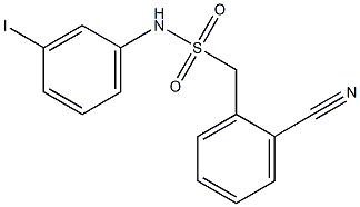 1-(2-cyanophenyl)-N-(3-iodophenyl)methanesulfonamide|