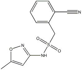 1-(2-cyanophenyl)-N-(5-methyl-1,2-oxazol-3-yl)methanesulfonamide|