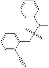 1-(2-cyanophenyl)-N-methyl-N-(pyridin-2-yl)methanesulfonamide Structure