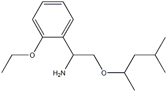 1-(2-ethoxyphenyl)-2-[(4-methylpentan-2-yl)oxy]ethan-1-amine 化学構造式