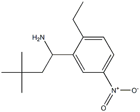 1-(2-ethyl-5-nitrophenyl)-3,3-dimethylbutan-1-amine Structure