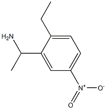 1-(2-ethyl-5-nitrophenyl)ethan-1-amine,,结构式