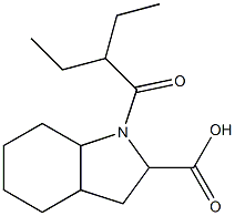 1-(2-ethylbutanoyl)-octahydro-1H-indole-2-carboxylic acid Structure