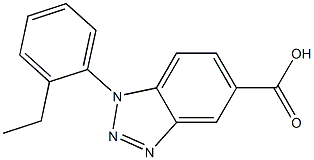 1-(2-ethylphenyl)-1H-1,2,3-benzotriazole-5-carboxylic acid Structure