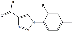 1-(2-fluoro-4-methylphenyl)-1H-1,2,3-triazole-4-carboxylic acid 结构式