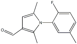 1-(2-fluoro-5-methylphenyl)-2,5-dimethyl-1H-pyrrole-3-carbaldehyde Structure
