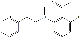 1-(2-fluoro-6-{methyl[2-(pyridin-2-yl)ethyl]amino}phenyl)ethan-1-one Structure