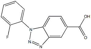 1-(2-fluorophenyl)-1H-1,2,3-benzotriazole-5-carboxylic acid Struktur