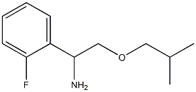 1-(2-fluorophenyl)-2-(2-methylpropoxy)ethan-1-amine Structure
