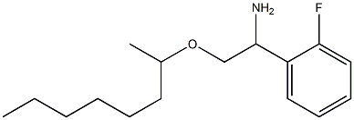 1-(2-fluorophenyl)-2-(octan-2-yloxy)ethan-1-amine Struktur