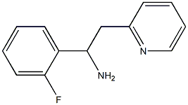 1-(2-fluorophenyl)-2-(pyridin-2-yl)ethan-1-amine 结构式