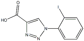1-(2-iodophenyl)-1H-1,2,3-triazole-4-carboxylic acid Struktur