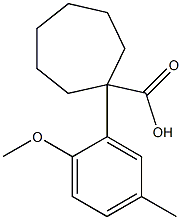  1-(2-methoxy-5-methylphenyl)cycloheptane-1-carboxylic acid