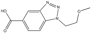 1-(2-methoxyethyl)-1H-1,2,3-benzotriazole-5-carboxylic acid Structure