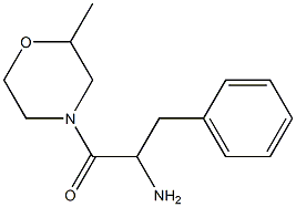 1-(2-methylmorpholin-4-yl)-1-oxo-3-phenylpropan-2-amine 结构式