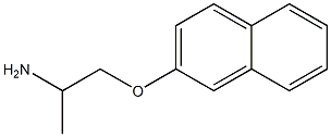 1-(2-naphthyloxy)propan-2-amine 结构式
