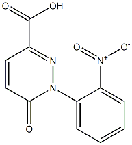 1-(2-nitrophenyl)-6-oxo-1,6-dihydropyridazine-3-carboxylic acid,,结构式