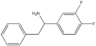 1-(3,4-difluorophenyl)-2-phenylethan-1-amine,,结构式