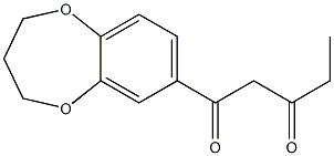 1-(3,4-dihydro-2H-1,5-benzodioxepin-7-yl)pentane-1,3-dione Structure
